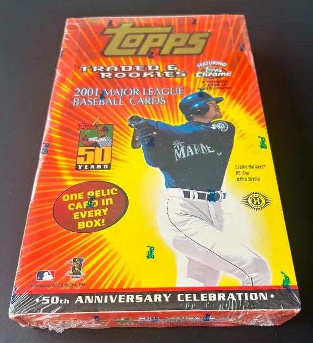 2001 Topps Traded & Rookies factory sealed hobby box