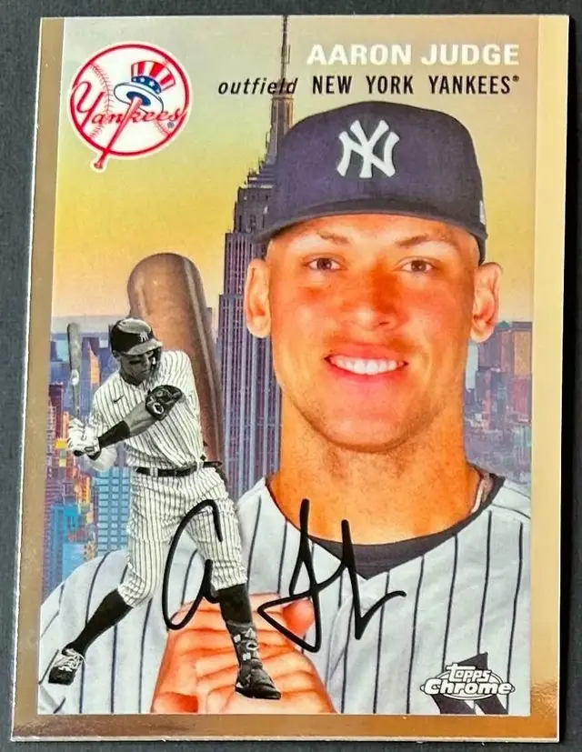 2023 Topps Chrome Platinum City Variation Aaron Judge